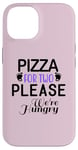 Coque pour iPhone 14 Cadeaux pour femme enceinte amateur de pizza