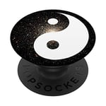 Yin Yang Galaxy Motif Ying Yang Galaxie Motif étoile Noir PopSockets PopGrip Interchangeable