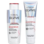 L’Oréal Paris Elvive Bond Repair Shampoo and Conditioner Bundle For Damaged Hair