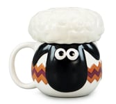 OFFICIAL WALLACE & GROMIT SHAUN THE SHEEP SHAPED COFFEE MUG CUP WITH LID