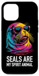 iPhone 14 Seals Are My Spirit Animal Funny Sea Lion Seal Lover Case