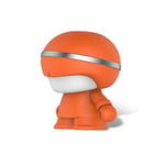Xoopar Mini Enceinte Bluetooth Portable Mini Xboy - Mini Enceinte Portable Lumineuse LED - Son Puissant 360° Télécommande Selfie Intégrée (Orange)
