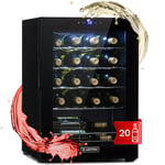 Wine Cooler Fridge Wine Fridge Glass Door Drinks Chiller Bar Fridge 20 Bottles