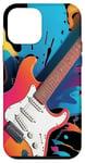 Coque pour iPhone 12 mini Guitare électrique Color Splash