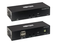 Eaton Tripp Lite Series Displayport Over Cat6 Kvm Extender Kit, Transmitter And Receiver, Usb, 4K 30Hz, Dp1.2A, Poc, Hdcp 2.2, 230 Ft., Taa - Förlängd Räckvidd För Audio/Video - 10Mb Lan, Hdmi, Displayport - Över Cat 6 - Upp Till 70 M - Taa-Kompatib