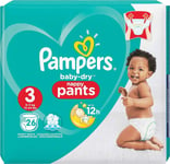 Pampers Baby Dry Nappy Pants Size 3  6-11 kg  Pack of 26