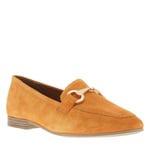 Mocassins FEMME Tamaris en cuir nubuck orange