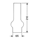 Lampeglass til parafinlampe 66079/66080/94/66121