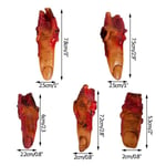 5 kpl Halloween-sisustuskauhurekvisiitta Verinen rikkinäinen sormi Silmämuna Korva Hankala lelu Väärennetyt vartalon urut Haunted House Party -tarvikkeisiin