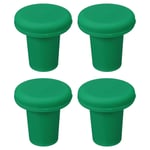 4Pcs Silicone T-shaped Bottle Stoppers Sealer Reusable Cover for Wine Green