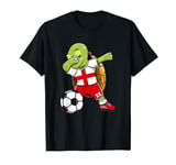 Dabbing Turtle England Soccer Fans Jersey English Football T-Shirt