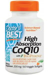 Doctor's Best - High Absorption CoQ10 with BioPerine, 200mg - 60 veggie softgels