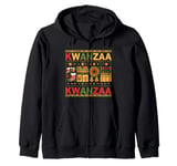 Happy Kwanzaa Seven Principles Of Kwanzaa Zip Hoodie