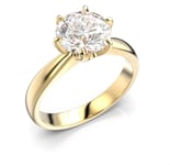 Festive Classic 23 enstens diamantring gult guld 2,00ct 14-686-200-KK-HSI1