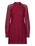 Texas Lace Dress Kort Klänning Red Noella