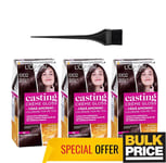 ' ORÉAL Casting Creme Gloss 5102 Givré Moka Cheveux Couleur 3-pack sans Ammoniac