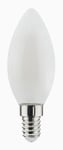 AIRAM Oiva LED-lampa E14 Kronljus 6,5W/830 Filament Opal