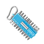 Bosch 2607002822 21 Piece Screwdriver Bit Set Blue (with Magnetic Bit Holder, Carabiner, Accessory for Electric Screwdrivers)