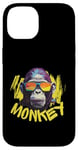 iPhone 14 Angry Monkey King Gorilla Face Funny Graphic Men Women Kids Case