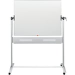 Nobo Freestanding Magnetic Mobile Revolving Whiteboard Enamel 120 x 90 cm White