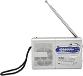 Transistor Radio Portable, Excellente Réception sur Radio FM/AM à Piles avec Prise Casque, Haut-Parleur Intégré, pour Urgence Intérieure Extérieure