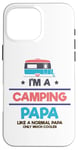 Coque pour iPhone 16 Pro Max Camping-car glacière Nature Lover Camping Papa Like Normal Papa