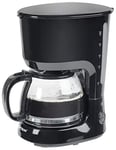 Bestron Cafetière avec plaque chauffante, Pour café filtre moulu, 10 tasses, 750 W, noir