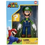 Figurine - JAKKS PACIFIC - Super Mario Bros : Luigi + Bloc "?" - 10 cm