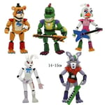 Cartoon Toy Kawaii Action Pvc Anime Figur Fnaf Freddy Fazbear Bear Modell Freddy Dockor För Barn Julgåvor