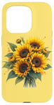 iPhone 15 Pro Yellow Sunflowers Cute summer flowers Floral Positivity Case