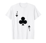 Blackjack Cards Jack of Clubs Valentines Couples Matching T-Shirt