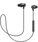 SoundPEATS Bluetooth Earphones IPX5 Sweatproof, Built-in Mic in Ear Earbuds, Lightweight Sport Magnetic Bluetooth Headphones(HiFi Stereo Sound, 7 Hours Playing Time)-Bright Black