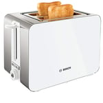 Bosch Sky Compact ‎TAT7201GB 2 Slot Stainless Steel Toaster with 7 variable browning levels including frozen – White