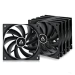 ARCTIC F12 (5 Pack) - PC Fan, 120mm Case Fan, Low Noise, Quiet motor, Computer, 