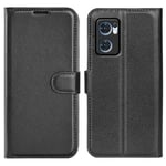 Oppo Find X5 Lite 5G      Pu Wallet Case    [Black]