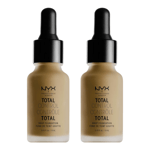 NYX Professional Makeup Total Control Drop Foundation 13ml - 17 Cappuccino x2