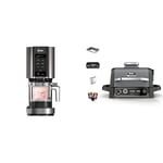 NINJA CREAMi Machine à crème glacée et à Desserts glacés, 7 programmes, 1,4L, NC300EU Woodfire barbecue électrique, Grill, fumoir & air fryer, 7 en 1, OG701EU