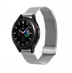 Dux Ducis Magnetarmband för Samsung Galaxy Watch / Huawei Watch / Honor Watch (20 mm band) Magnetiskt armband Silver (Milanes