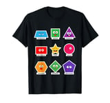 Basic Shapes for Kids Toddlers and Preschoolers Learning T-Shirt