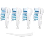 Känsliga utbyteshuvuden för elektriska tandborstar (4-pack) Dubbla rengörande roterande set kompatibla med Braun Oral B Cross Action Power