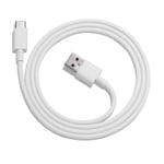 Google USB-C till USB A-kabel 1m - Vit - TheMobileStore USB-C Kablar