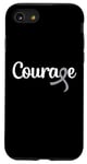 Coque pour iPhone SE (2020) / 7 / 8 Cancer du cerveau - Courage avec noeud ruban gris