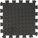 100 Pièces Tapis Puzzle de Fitness Antidérapant 30x30cm - Tapis de Sport de Sol Salle de Fitness - Tapis de Protection de Sol - Noir