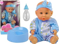 Lean Sport Baby Doll Blå Potty Pee Drinks Halsduk 24 Cm