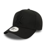 NEW ERA NEW YORK YANKEES BASEBALL CAP.9FORTY E FRAME MONOCHROME BLACK HAT W24