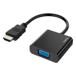 Hama Câble Adaptateur Entrée HDMI/ Sortie VGA F + Jack 3,5 Mm F