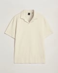 BOSS BLACK Pye Terry Knitted Polo Open White