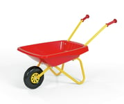 Rolly Toys Kids Metal and Plastic Wheelbarrow - Red & Yellow