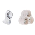 Otio-Programmateur Quotidien T-10 Blanc - Otio & Triplite 3X 16A Triangulaire - Blanc - Zenitech