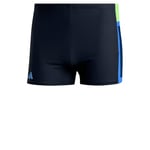 adidas Boxer de Bain pour Homme Colorblock 3 Bandes Taille 26, Noir, W26